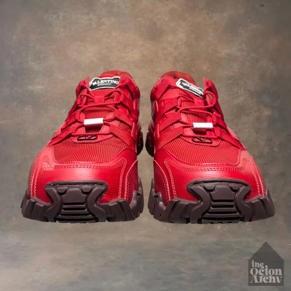 Size 44 Valentino Garavani Climber Trainer 'Red' TSC20Y0 Pre-Owned - Picture 3 of 14